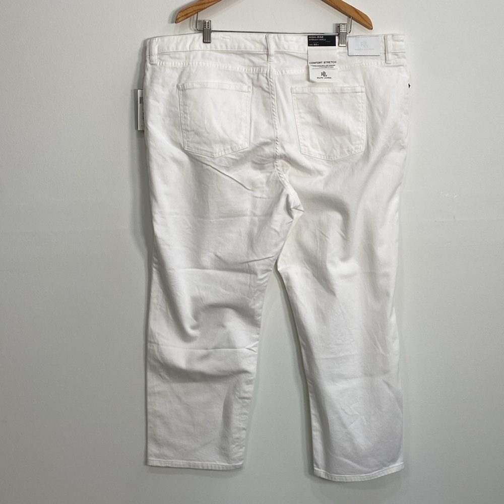 Lauren Ralph Lauren Jeans High Rise Straight Ankle Comfort Stretch Women's 22W - Picture 6 of 12